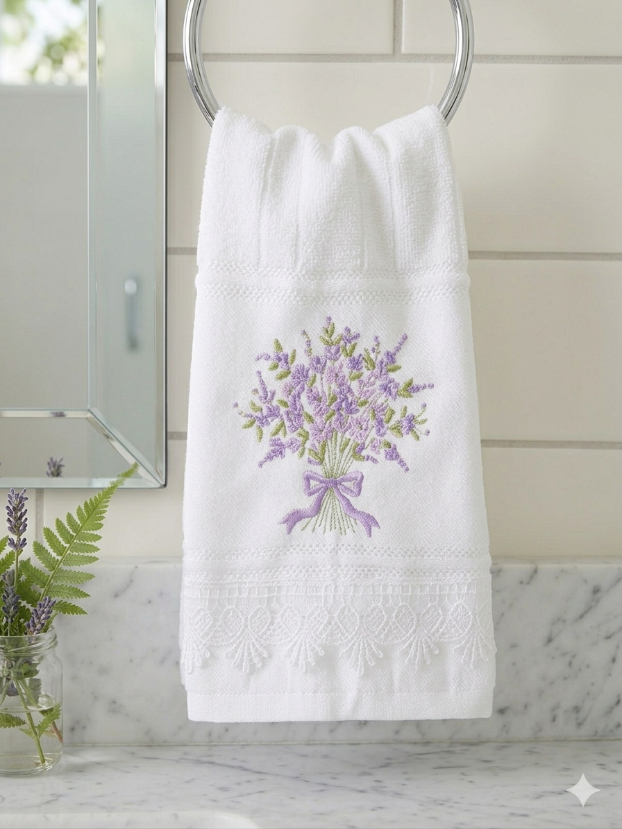 Toalha Lavabo Lavanda